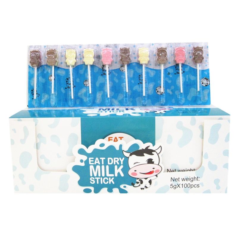 Cow Shape Lollipop Candy With Strong Milk Flavor Chocolate Flavor